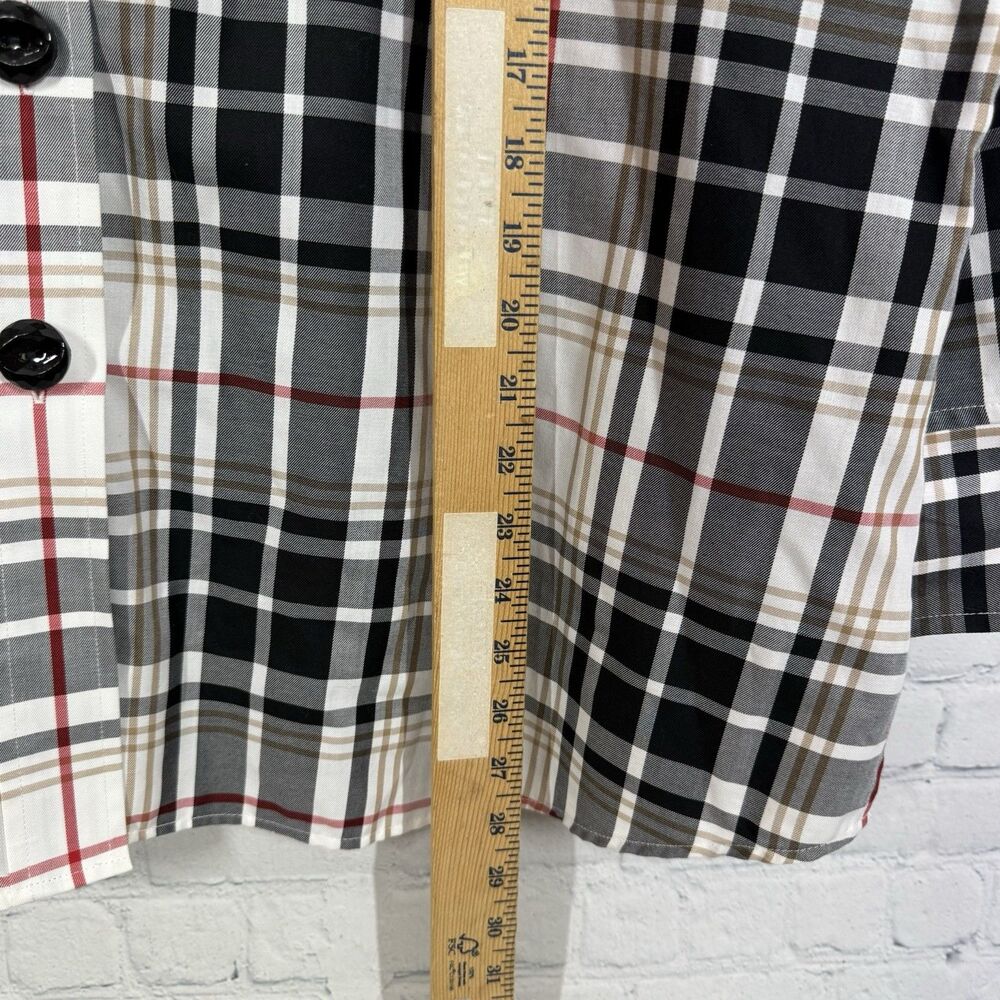 Foxcroft Wrinkle Free Plaid Button Up Blouse Women Plus 18W Long Sleeve Shirt - Picture 12 of 12